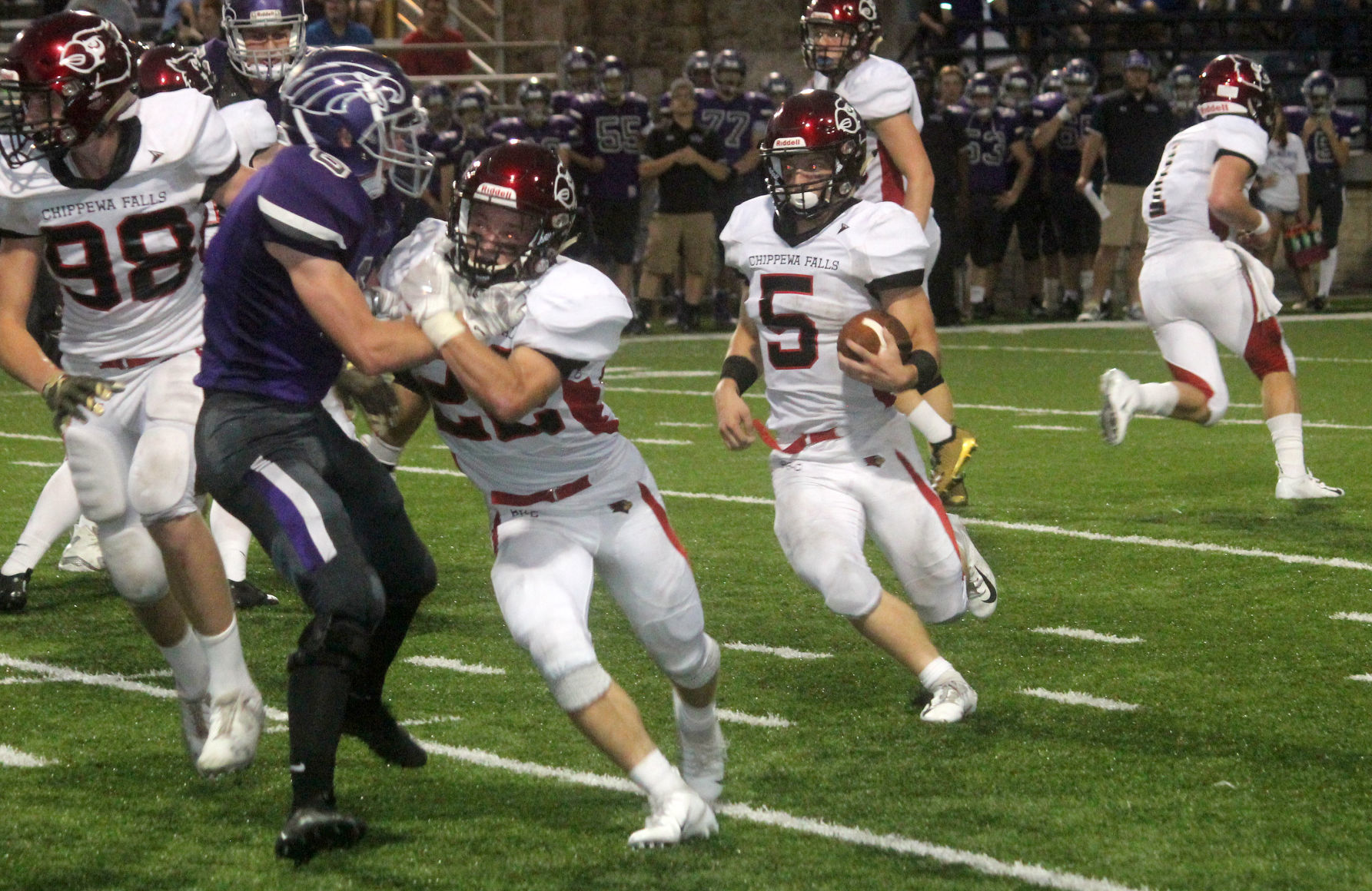Chi-Hi football at Eau Claire Memorial 9-14-18